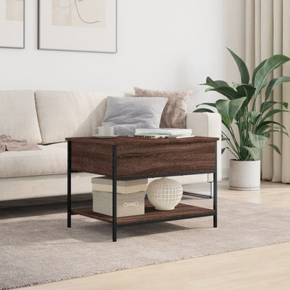 Tavolino Salotto 70X50X50Cm Multistrato Metallo