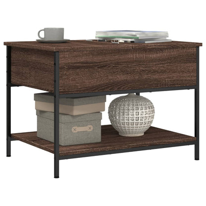 Tavolino Salotto 70X50X50Cm Multistrato Metallo
