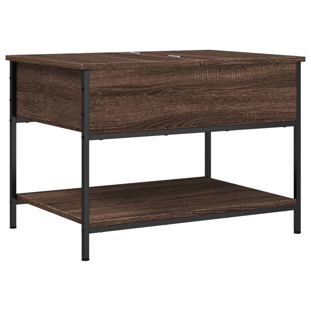 Tavolino Salotto 70X50X50Cm Multistrato Metallo