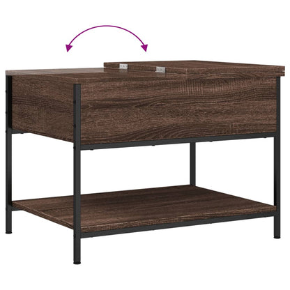 Tavolino Salotto 70X50X50Cm Multistrato Metallo