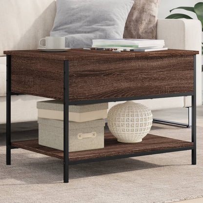 Tavolino Salotto 70X50X50Cm Multistrato Metallo