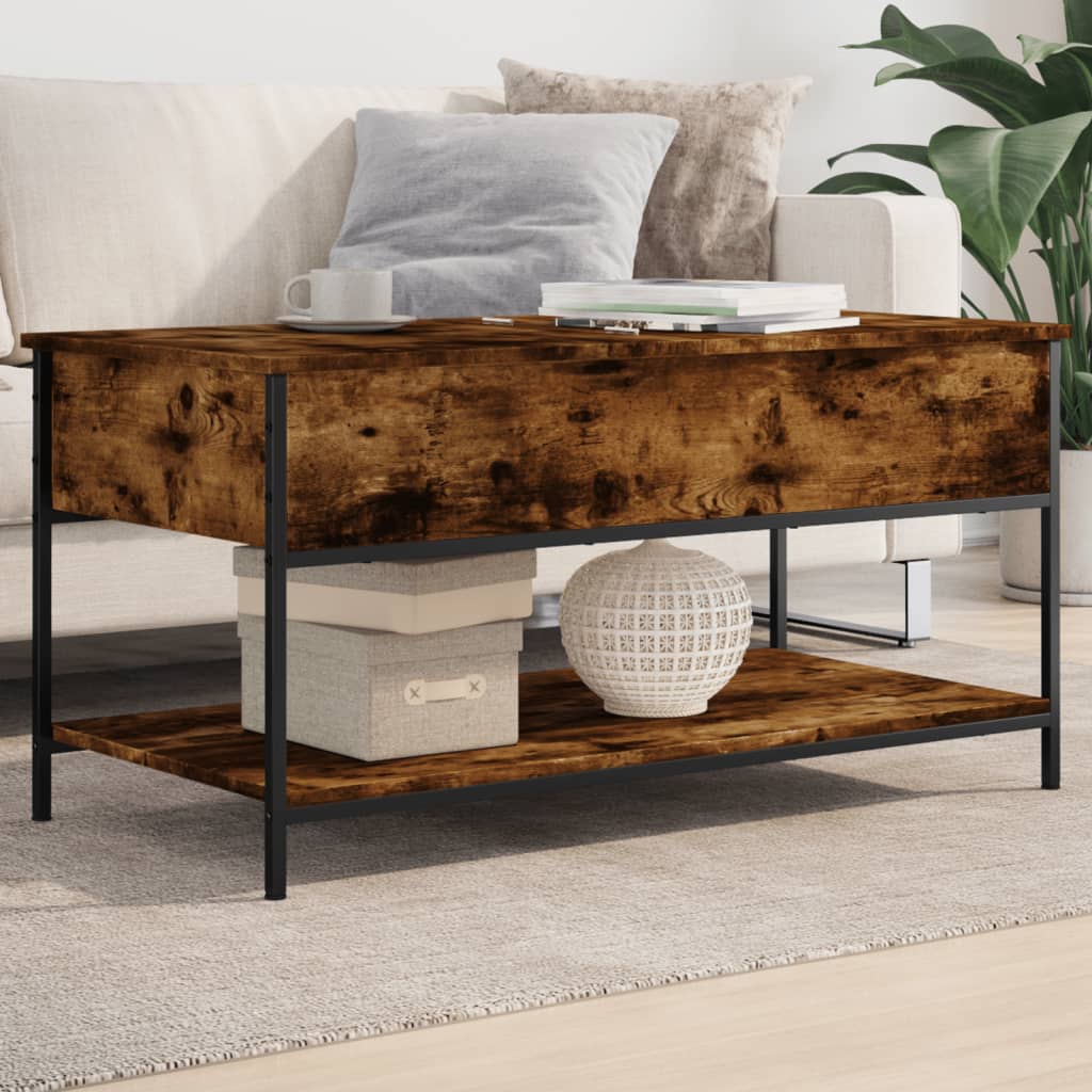 Tavolino Salotto 70X50X50Cm Multistrato Metallo