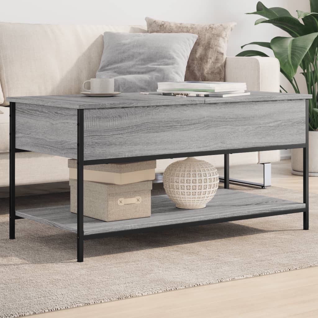 Tavolino Salotto 70X50X50Cm Multistrato Metallo
