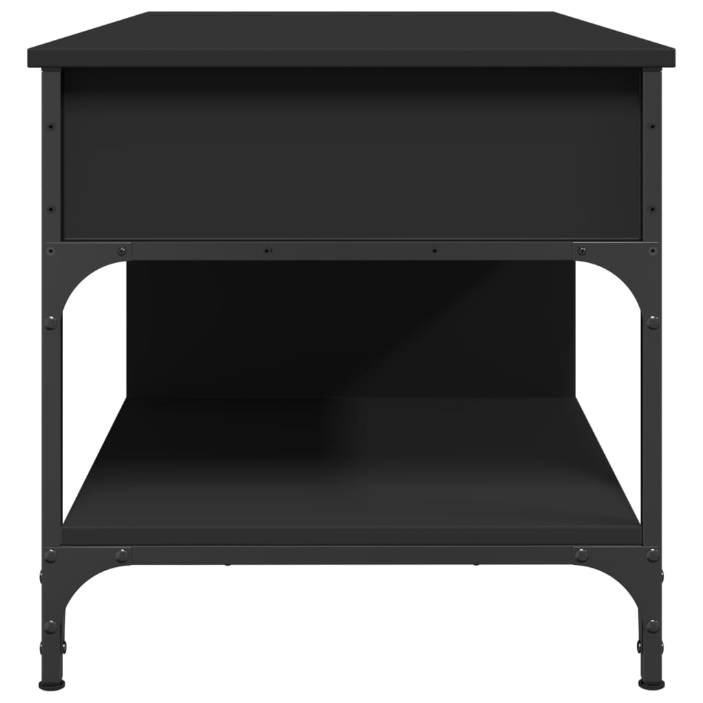 Tavolino Da Salotto 100X50X50Cm Legno Multistrato Metallo