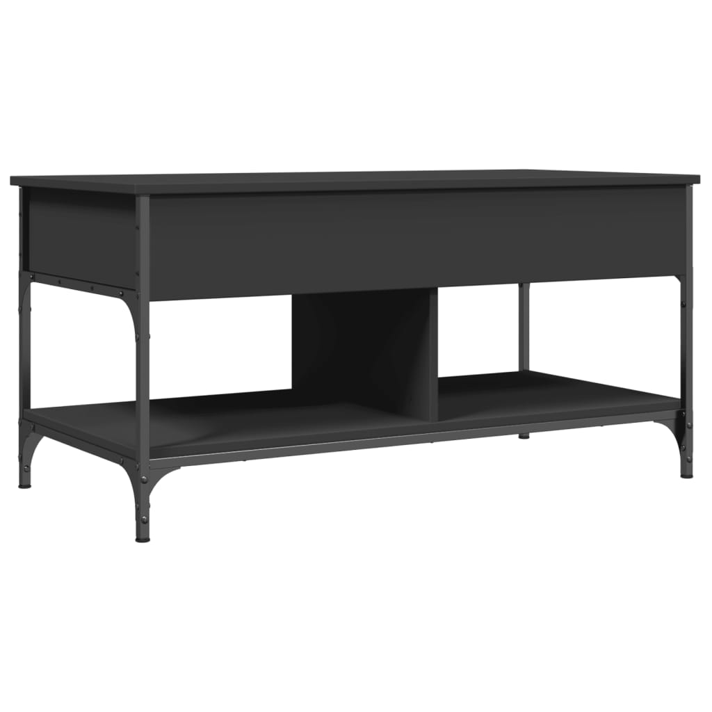 Tavolino Da Salotto 100X50X50Cm Legno Multistrato Metallo