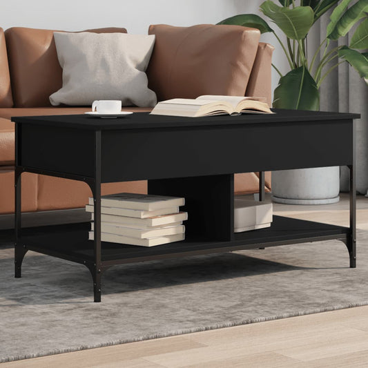 Tavolino Da Salotto 100X50X50Cm Legno Multistrato Metallo