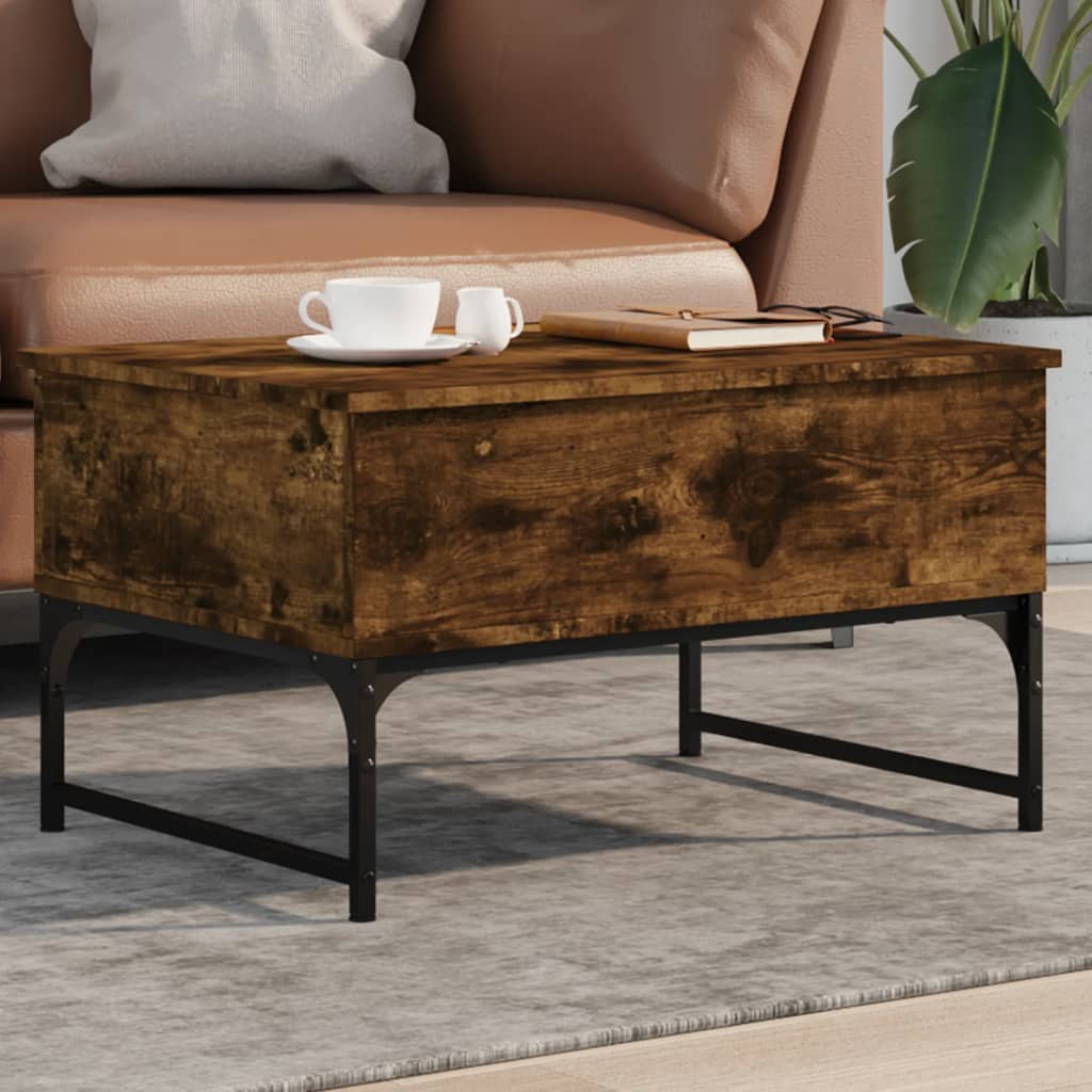 Tavolino Salotto 100X50X40Cm Multistrato Metallo