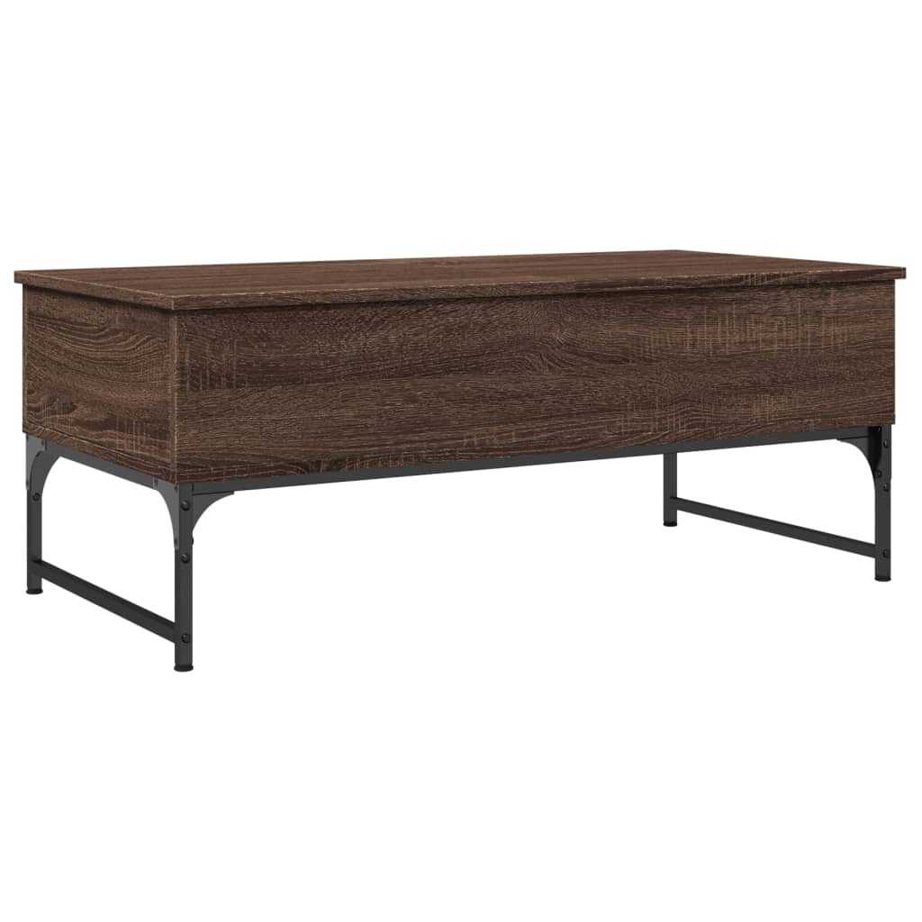Tavolino Salotto 100X50X40Cm Multistrato Metallo