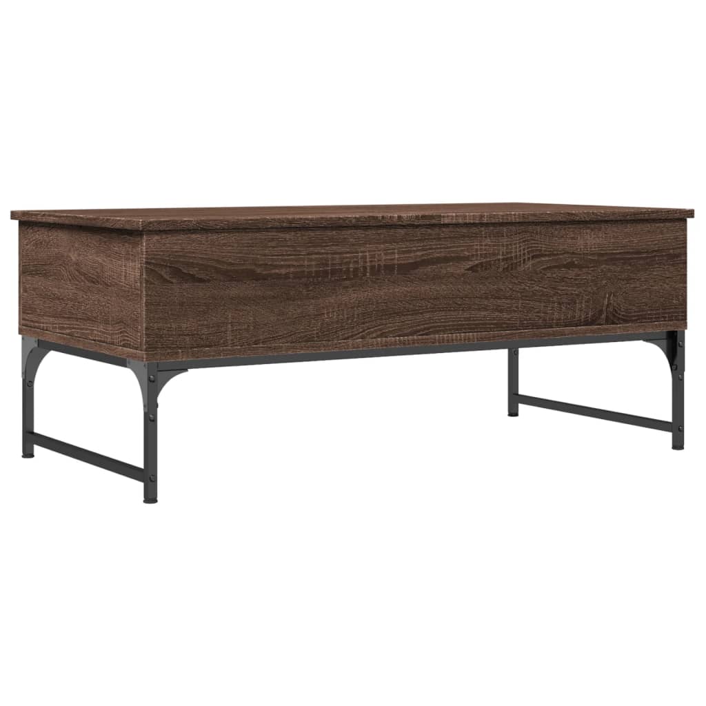 Tavolino Salotto 100X50X40Cm Multistrato Metallo