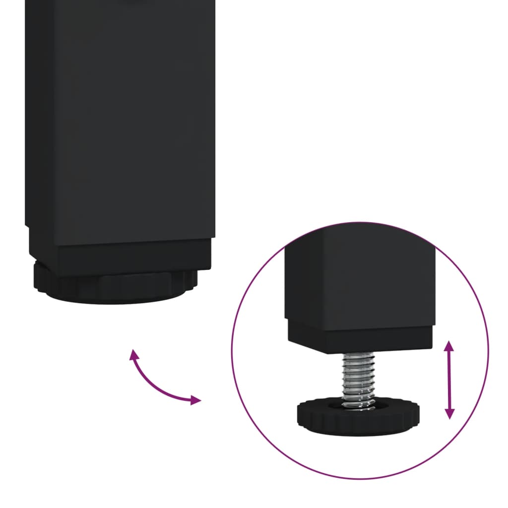 Tavolino Salotto 100X50X40Cm Multistrato Metallo