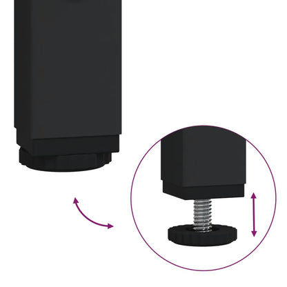 Tavolino Salotto 100X50X40Cm Multistrato Metallo