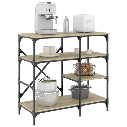 Mobile Cucina Sonoma 90X40X84 Cm Multistrato E Metallo