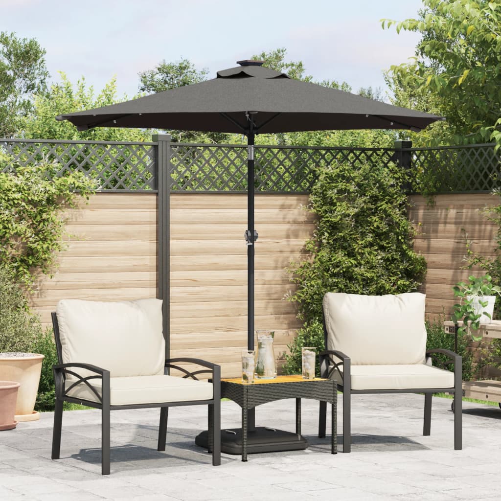 Ombrellone Giardino Con Palo In Acciaio 225X225X212 Cm