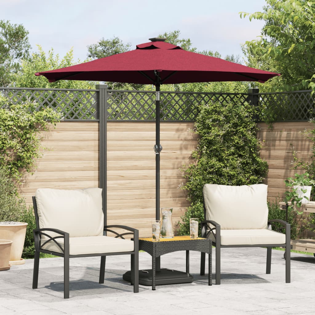 Ombrellone Giardino Con Palo In Acciaio 225X225X212 Cm