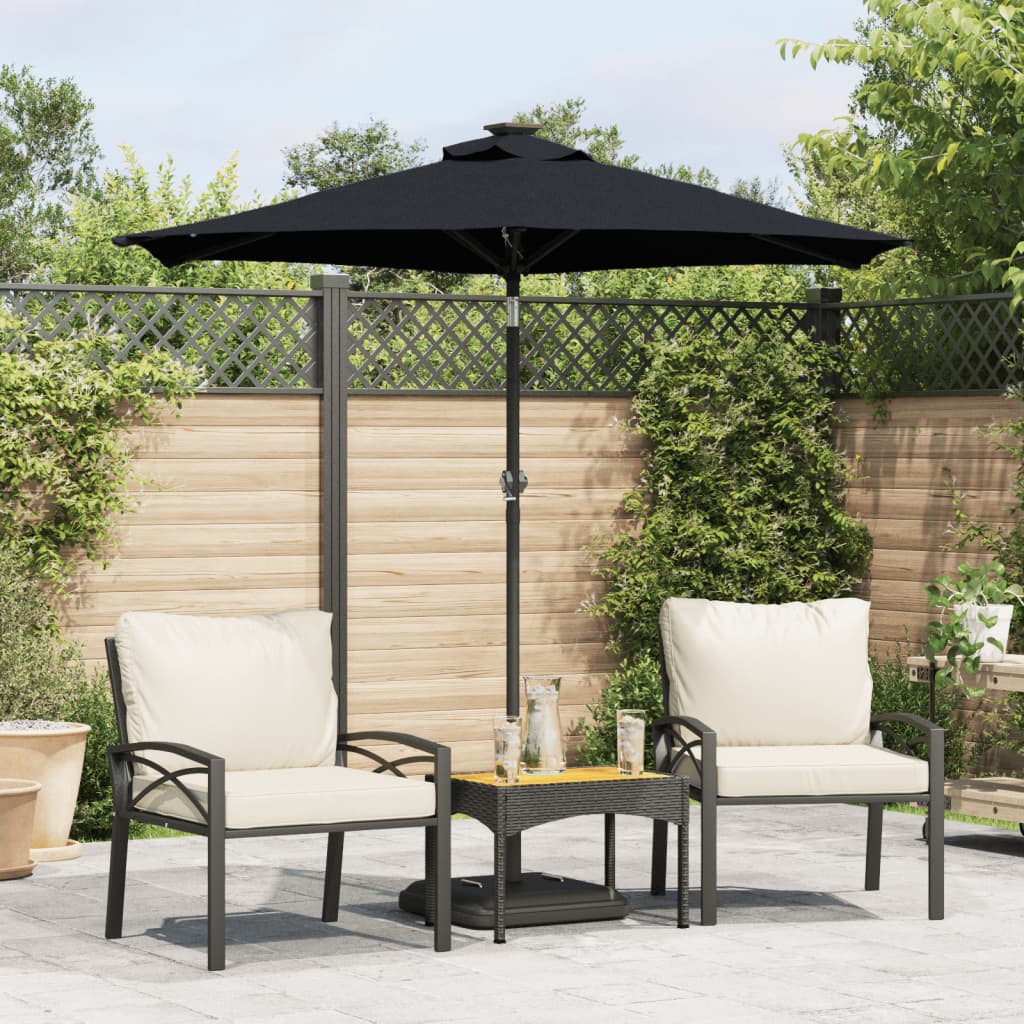 Ombrellone Giardino Con Palo In Acciaio 225X225X212 Cm