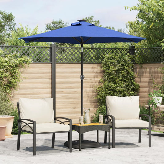 Ombrellone Giardino Con Palo In Acciaio 225X225X212 Cm