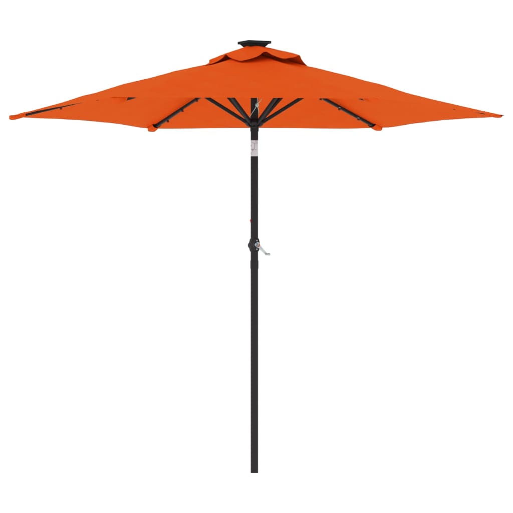 Ombrellone Giardino Led Palo Acciaio 225X225X212 Cm