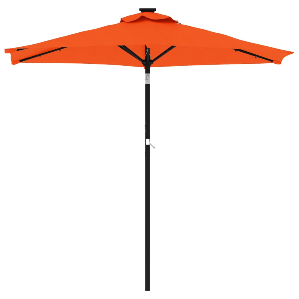 Ombrellone Giardino Led Palo Acciaio 225X225X212 Cm