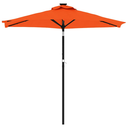 Ombrellone Giardino Led Palo Acciaio 225X225X212 Cm