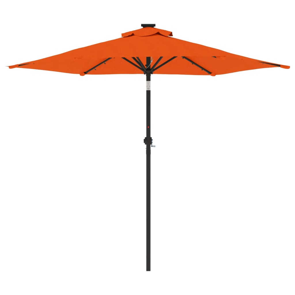 Ombrellone Giardino Led Palo Acciaio 225X225X212 Cm