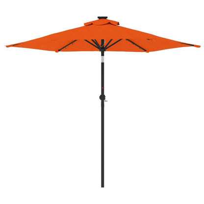 Ombrellone Giardino Led Palo Acciaio 225X225X212 Cm