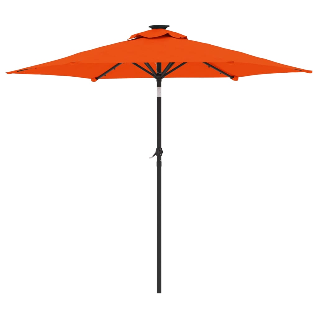 Ombrellone Giardino Led Palo Acciaio 225X225X212 Cm