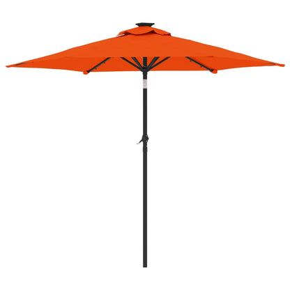 Ombrellone Giardino Led Palo Acciaio 225X225X212 Cm