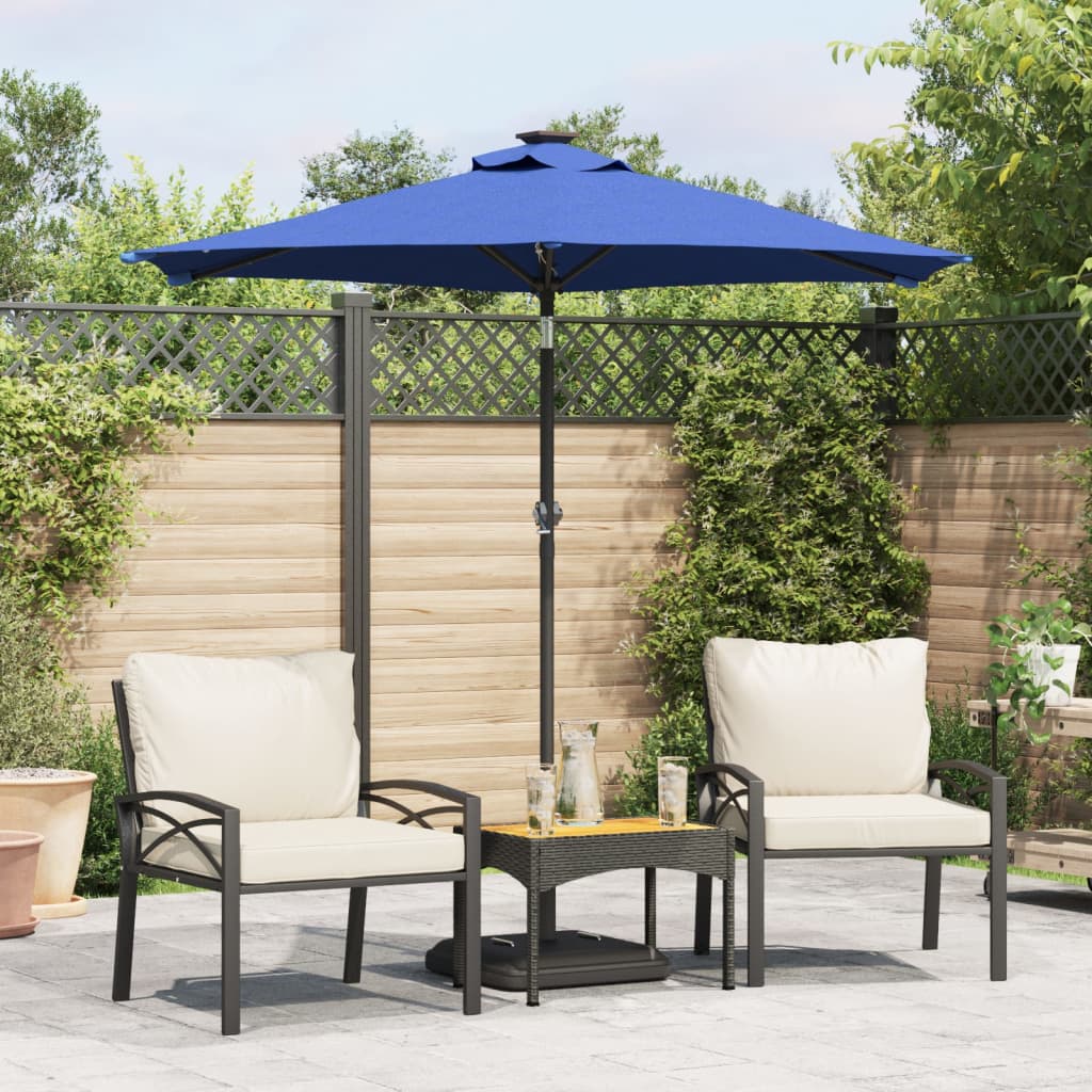 Ombrellone Giardino Led Palo Acciaio 225X225X212 Cm