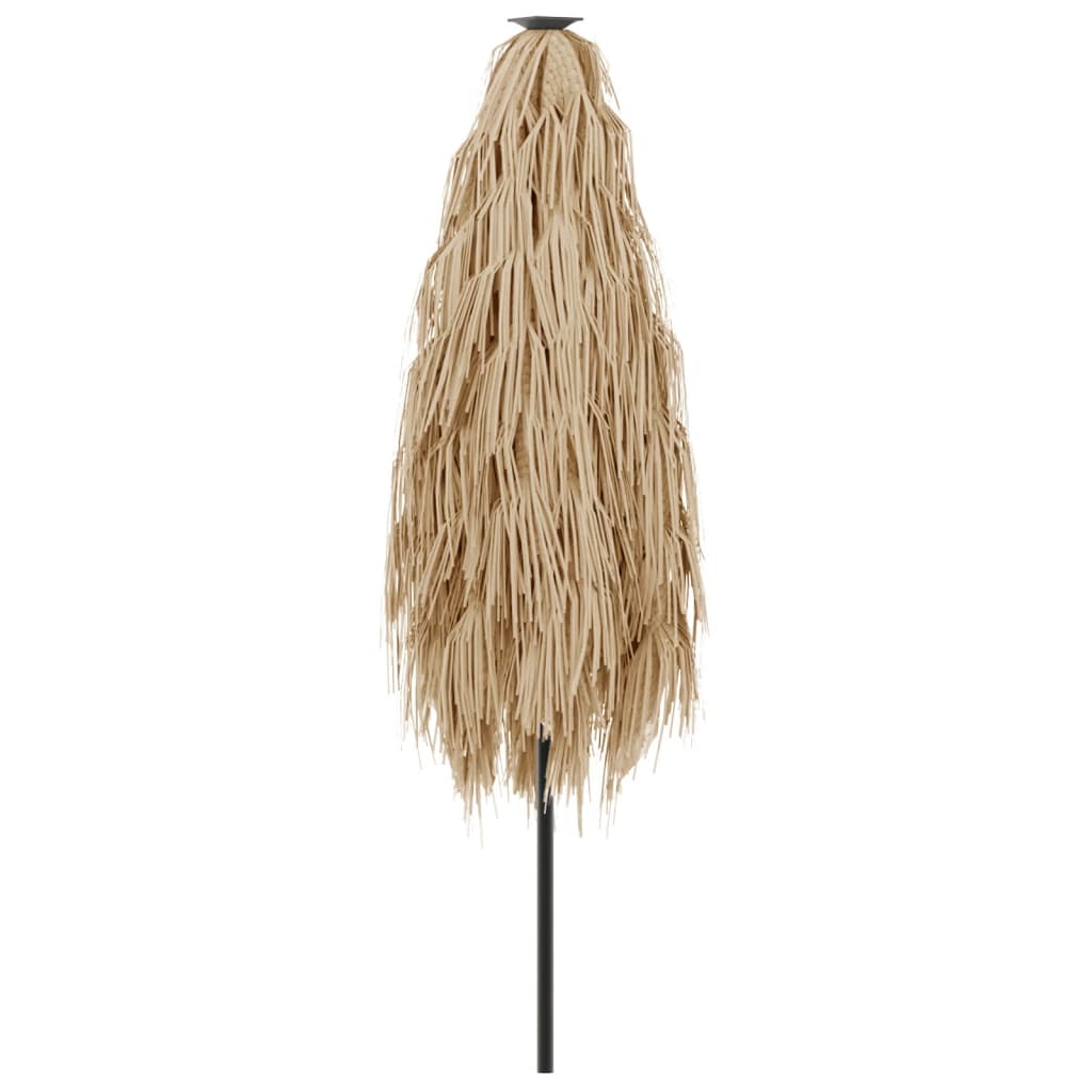 Ombrellone Giardino Led E Palo In Acciaio Marrone 268X268X226Cm