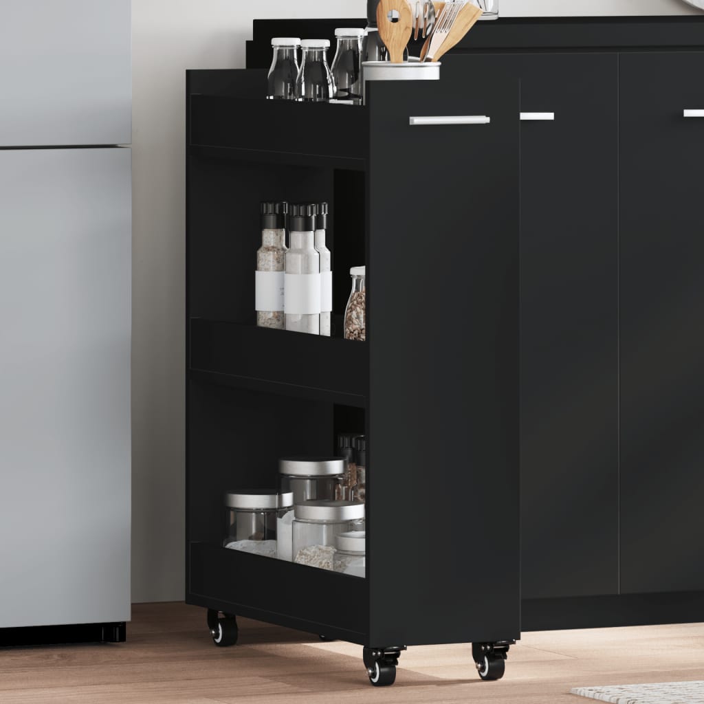 Mobile Con Ruote 60X22X79Cm In Legno Multistrato