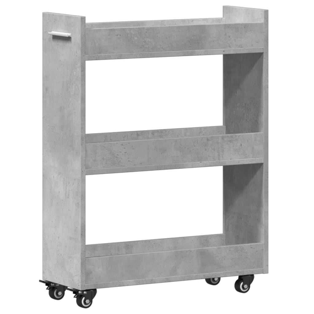 Mobile Con Ruote 60X22X79Cm In Legno Multistrato