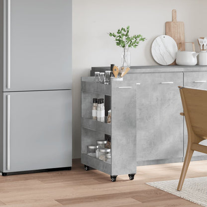 Mobile Con Ruote 60X22X79Cm In Legno Multistrato