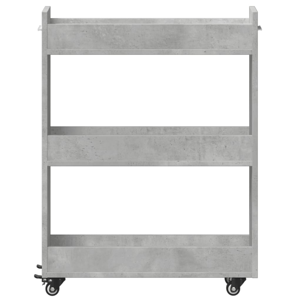 Mobile Con Ruote 60X22X79Cm In Legno Multistrato