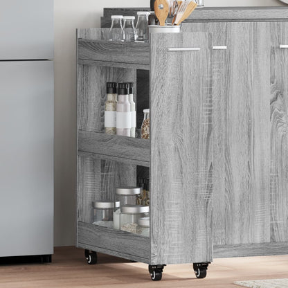 Mobile Con Ruote 60X22X79Cm In Legno Multistrato