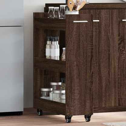 Mobile Con Ruote 60X22X79Cm In Legno Multistrato