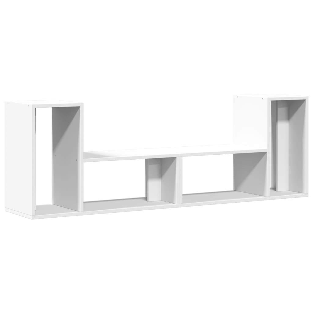 Mobili Tv A Parete 2Pz Bianchi 75X30X50 Cm In Legno Multistrato
