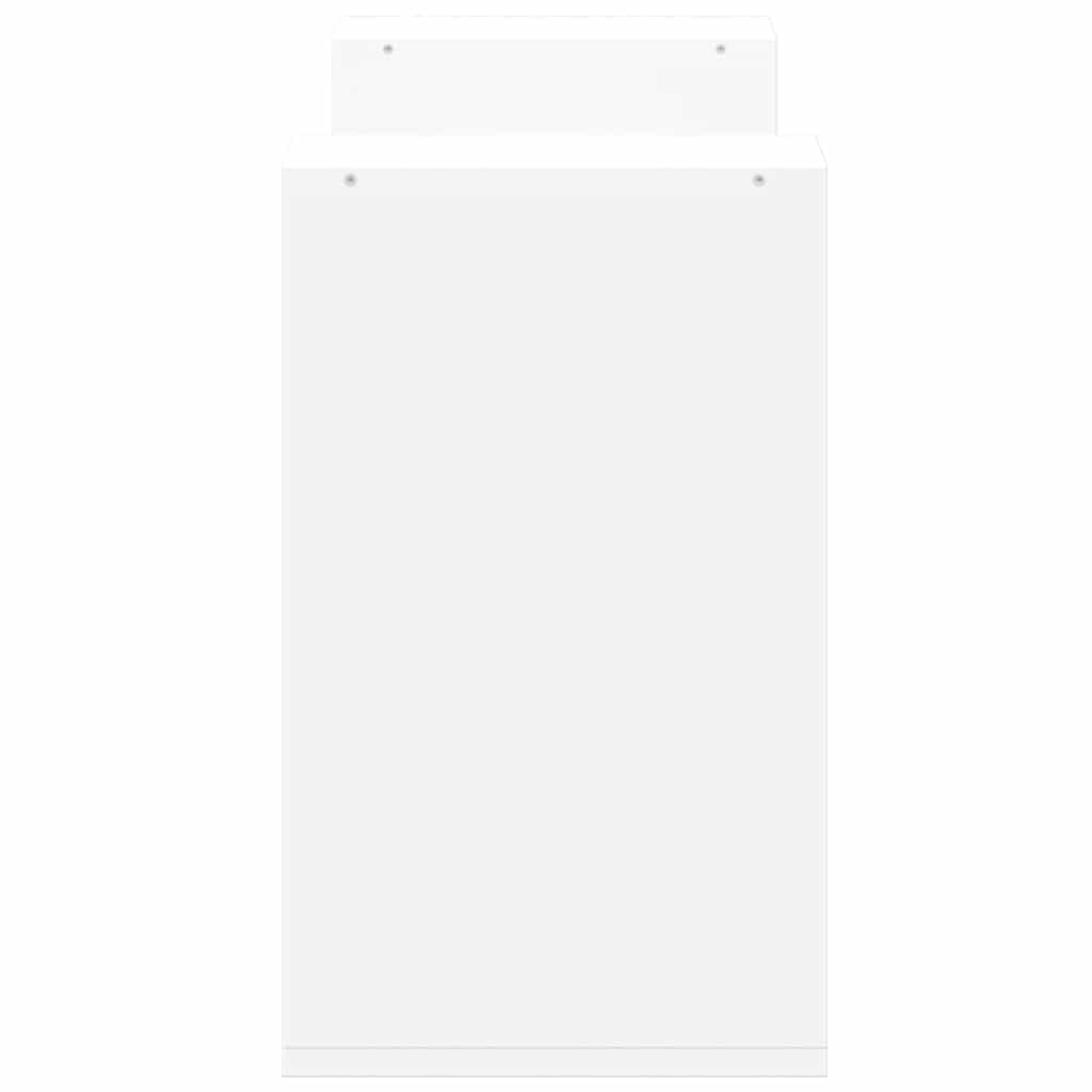 Mobili Tv A Parete 2Pz Bianchi 75X30X50 Cm In Legno Multistrato