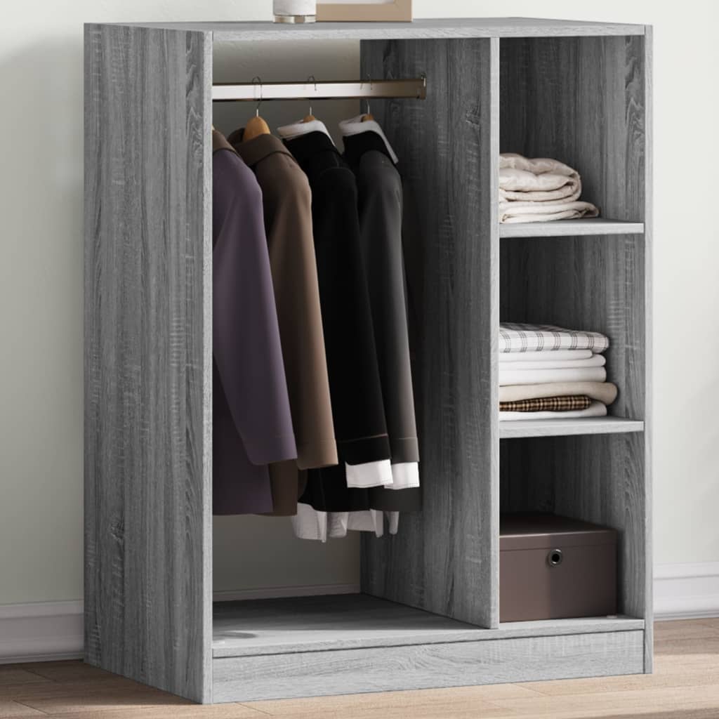 Armadio In Legno Multistrato Grigio Sonoma