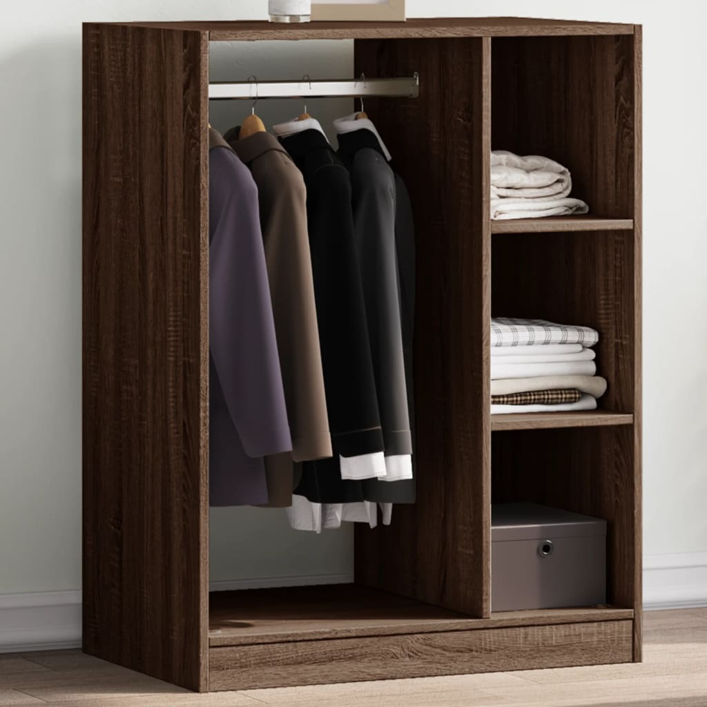 Armadio Marrone Sonoma In Legno Multistrato Rovere Marrone
