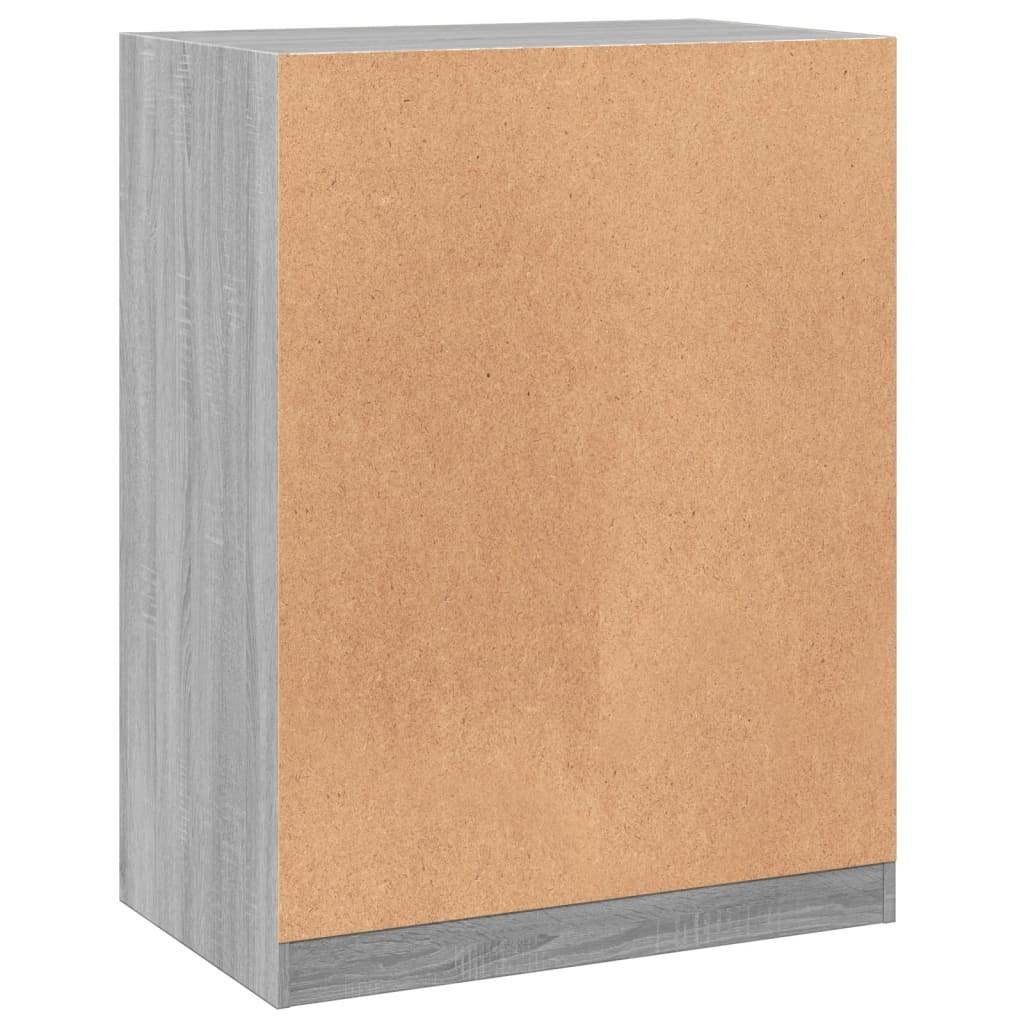 Armadio In Legno Multistrato Grigio Sonoma