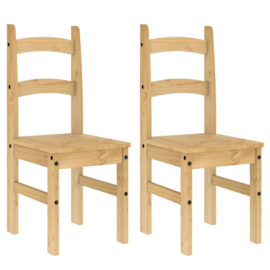 Sedie Da Pranzo 2 Pz 40X46X99 Cm Legno Massello Di Pino