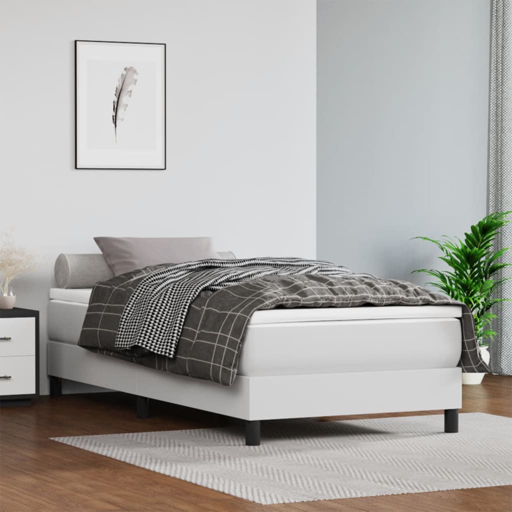 Materasso A Molle 120X190X20 Cm In Similpelle