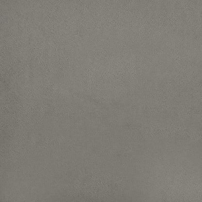 Materasso A Molle 120X190X20 Cm In Velluto Grigio Chiaro