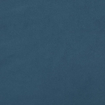 Materasso A Molle 120X190X20 Cm In Velluto Blu Scuro