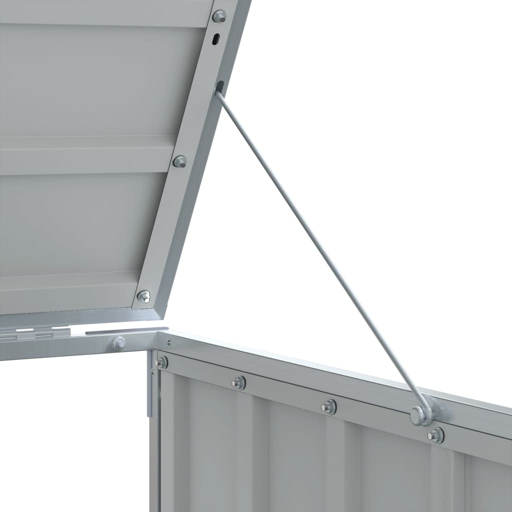 Copribidone Con Ruote Per 3 Bidoni 216X81X115Cm Acciaio