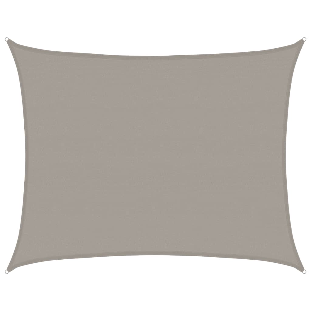 Vela Parasole 160 G/M² Rettangolare In Hdpe Grigio Chiaro