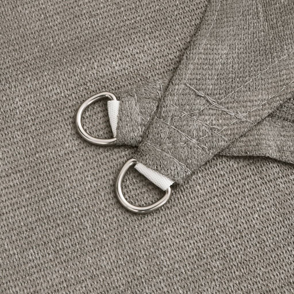 Vela Parasole 160 G/M² Rettangolare In Hdpe Grigio Chiaro
