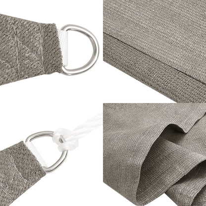 Vela Parasole 160 G/M² Rettangolare In Hdpe Grigio Chiaro