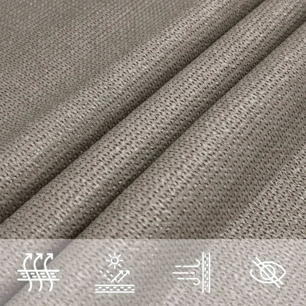 Vela Parasole 160 G/M² Rettangolare In Hdpe Grigio Chiaro
