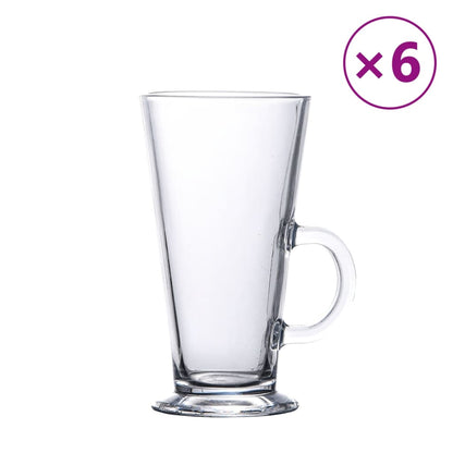 Bicchieri Per Caffè Latte Con Manico 6 Pcs 250 Ml